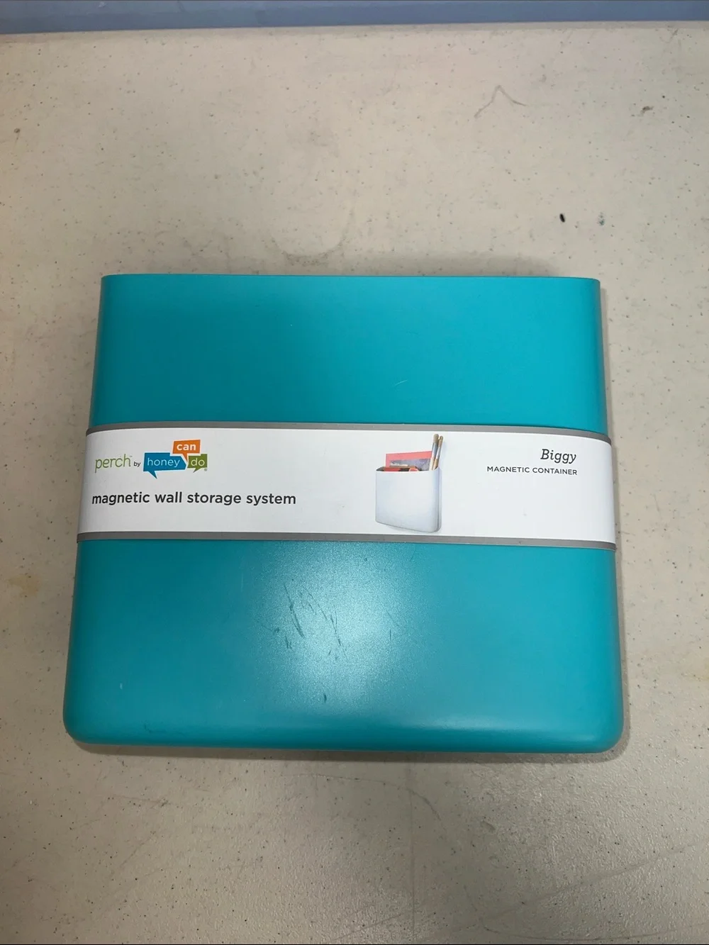 Teal Magnetic Wall Storage - Biggy